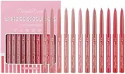 LEBHAR Not easy to decolorize hook line lip pencil matte bean paste lipstick pen 12 color set