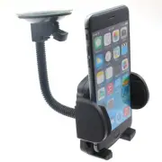 Car Mount Windshield Holder Glass Cradle Swivel Dock Suction for Cell Phones