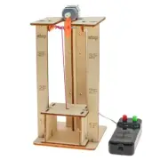 Electric Remote Control Lift Elevator Wooden Model Kits DIY Kits Science Toy