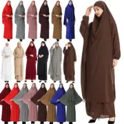 Ramadan Muslim Prayer Abaya Hijab Dress Burqa Caftan Khimar Skirt Women Kaftan