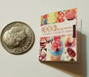 Miniature Dollhouse CookBook Barbie 1/12 Cake decorating Baking Dessert Cup