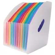 3X(Expanding File Holder Folder Standing A4 Vertical File Organizer2549