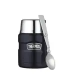 THERMOS 膳魔師真空食物燜燒罐470ML 經典藍 SK3000MB 附304不鏽鋼摺疊湯匙 保溫咖啡杯 保溫保冰