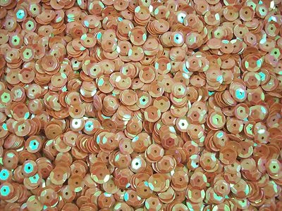 Sequins Cup 6mm Apricot AB 20g Dancing Costumes Pearlescent Shiny