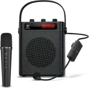 40W Portable PA Speaker System with Two Wireless Microphone, Wireless Voice Ampl