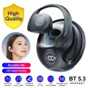 Open Ear Mini Earphone Bluetooth 5.3 TWS Earbuds Stereo Bass Ear Hook Headphone