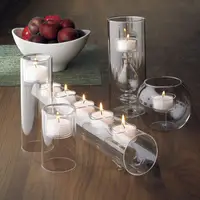 在飛比找樂天市場購物網優惠-蠟燭臺擺件歐式簡約浪漫酒吧樣板間裝飾玻璃杯家用餐桌晚餐布置❀