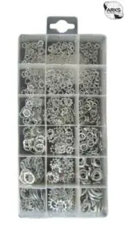 PEARL CONSUMABLES Shake Proof Washers - Assorted - Pack Of 720 PXP126 [AU]