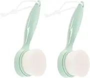 HONITANO Manual Facial Cleaning Brush Set 2pcs Soft Bristle Brush for Face Cleansing Makeup Removal