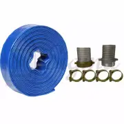 3" IN X 100' Feet Agricultural PVC Lay Flat Discharge Pump Hose Pin Lug Coupling