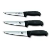 Victorinox Swiss Fibrox Pointed Slicing Knife (Black) - 14cm