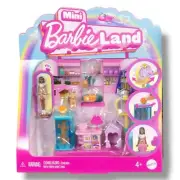 Mini BarbieLand Playset W/ Mini Doll 4 Pets & Interactive Features Mattel