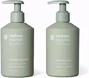 endota Organics Nurture Bath Moments Duo Pack, a Gentle, Cosmos Certified Organic Baby Body wash and Lotion Duo.