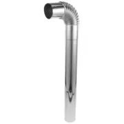 Stainless Steel Chimney Flue Pipe for 50cm Flexible Exhaust Hose
