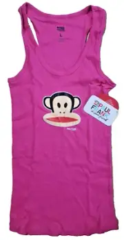 Paul Frank Vintage 2009 Women's Juniors Monkey Tank Top Shirt Small New W Tags