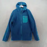 Patagonia Jacket Mens XL Blue R1 Air Full Zip Hoody Zig Zag Fleece 40255