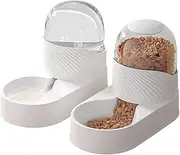 Cats Automatic Feeder Water Dispenser Pet Feeding Food Container Bowl Large Capacity Plastic Solid Vertical Pet Cat Dog Supply