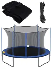 Round Replacement Trampoline Safety Enclosure Net for 6 Poles 15 ft Frames