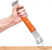 Flat Pry - Home Improvement Nail Puller | Multifunctional Heavy Duty Nail Puller Pry for Woodworking Automotive Home Improvement