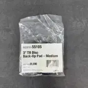 NORTON Change Disc Backup Pad: TR, 3 in Dia, 1/4 in Straight-Shank, Medium