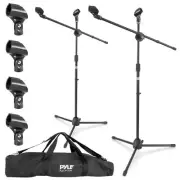 Pyle Tripod Microphone Stand - Adjustable & Extendable (Set of 2) PMKSKT35
