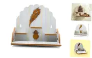 Wooden Wall Mounted Hanging Table top Temple Pooja Mandir God Stand Shelf for