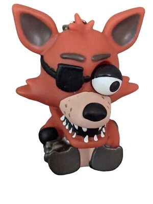 NWT Five night at Freddys keychain Foxy Rubber orange red 2" Funko