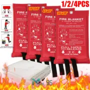 Large FIRE BLANKET Fiberglass, Fire Extinguishing Blanket Size 59'', 47'', 39''