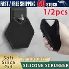 Body Scrubber Shower Exfoliating Scrub Sponge Bath Washing Massage Tool Silicone
