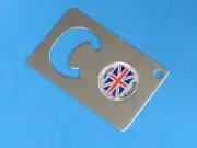 UNION JACK BRITISH FLAG UNITED KINGDOM CREDIT CARD BOTTLE OPENER #164 SILVER