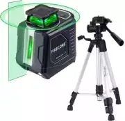 Firecore Laser Level with Tripod, Green Self Leveling 360°Cross Line Laser 82Ft