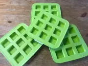 IKEA Silicone Ice Cube Tray Lot of 4 Green Candy Wax Chocolate Mold New w/ Tags