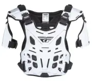Fly Racing 36-16065 YTH CE WHT Revel Offroad CE Rated Youth Roost Guard OSFM ...