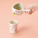 《初心》 | 日本製 常滑燒 晶光作 滿版櫻花 日式茶壺 320ML / 茶杯 170ML