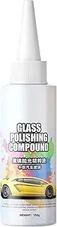 Car Windshield Scratch Remover | Windshield Glass Polishing Agent 150g,Brightens Clarity & Vision, High Gloss Glaze, Anti-Glare Coating for Automobile Detailing