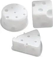 3pcs Cheese Shape Candle Mold: Silicone Candles Making Mold Cake Moulds for Wax DIY Soap Making Resin Casting Home Decor