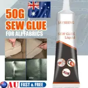 50ml Fabric Glue Permanent Waterproof Sew Glue Sewing Solution for Stitching NV