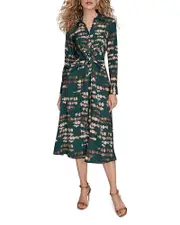 Donna Karan Satin Shirtdress