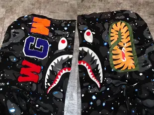 A Bathing Ape Bape Shark 星空款 鯊魚拉絨外套