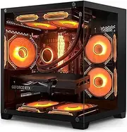 HOENGAGER Gaming PC - Intel Core i5-13400F, Intel Arc B580 12GB, 16GB DDR4 RAM, 1TB PCIe + 1TB SATA SSD, 11AC WiFi, 650 PSU, Windows 11 Pro - Desktop Computer