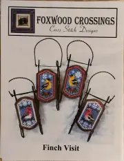 Foxwood Crossings Counted Cross Stitch Chart - Finch Visit - New