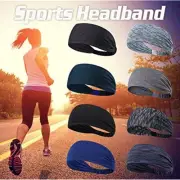 Sports Headbands Men Women Moisture Wicking Sweat Band Elastic Wide Hair Bands