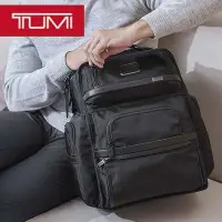 在飛比找Yahoo!奇摩拍賣優惠-【小鹿甄選】TUMI D2D3途米彈道尼龍雙肩包男Alpha