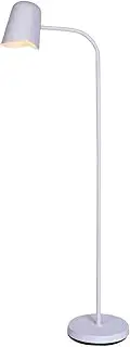 [Lexi Lighting] Peggy Adjustable Floor Lamp, White Metal Base and Shade, Adjustable Neck, E27, Reading Lamp, Task Lighting, Ideal for Living Room, Lounge Room, Sofa-Side Lighting