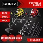 Giantz Post Hole Diggers Petrol Digger Posthole Auger Fence Power 66/80/92CC