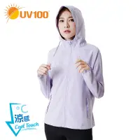 在飛比找蝦皮商城優惠-【UV100】防曬 抗UV-冰絲淨色連帽外套-可收納(AA2