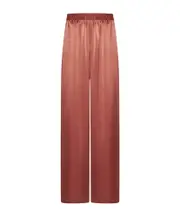 Elastic waist casual pants M Red