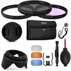 40.5mm 3 FILTER KIT+LENS HOOD + LENS CAP + FLASH DIFFUSER FOR SONY ALPHA A6000