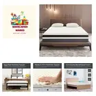 Breathable Convoluted Egg Shell Design Mattress Topper, Orthopedic Support fo...