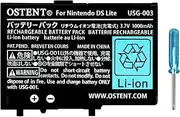 OSTENT 1000mAh 3.7V Rechargeable Lithium-ion Battery + Tool Pack Kit Compatible for Nintendo DSL NDS Lite